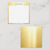 Calligrafie Script Name Gold White Sjabloon (Voorkant / Achterkant)