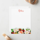 Calligrafie Script Sjabloon Waterverf Floral (Voorkant / Achterkant in situ)