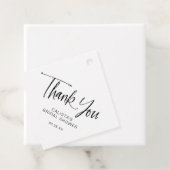 Calligrafie Script Vrijgezellenfeest Dank u Bedankjes Labels (In situ)