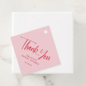 Calligrafie Script Vrijgezellenfeest Dank u Bedankjes Labels (In situ)