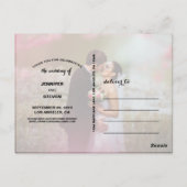 CALLIGRAFIE SCRIPT WEDDING DANK U BRIEFKAARTEN (Achterkant)