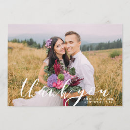 Calligrafie-scriptbedekking | Foto bedankt voor je