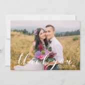 Calligrafie-scriptbedekking | Foto bedankt voor je (Voorkant)