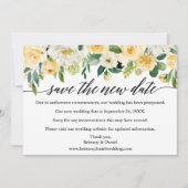 Calligrafie Sparen de nieuwe Datum Gele Florence K Save The Date (Voorkant)