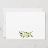 Calligrafie Sparen de nieuwe Datum Gele Florence K Save The Date (Achterkant)