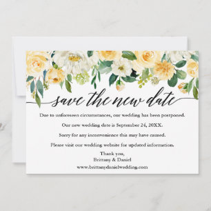 Calligrafie Sparen de nieuwe Datum Gele Florence K Save The Date