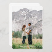 Calligrafie Sparen het Briefkaart van de Datum (Voorkant / Achterkant)