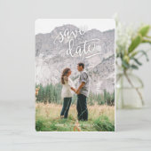 Calligrafie Sparen het Briefkaart van de Datum (Staand voorkant)