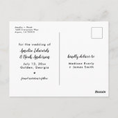 Calligrafie sparen het Briefkaart van de Datum (Achterkant)