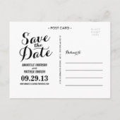 Calligrafie Sparen het Briefkaart van de Datum (Achterkant)