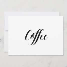 Calligrafie Stijl "Koffie" Weddenschap