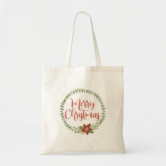 Calligrafie Tekst en kerstfeestdag Tote Bag (Voorkant)