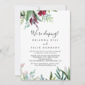 Calligrafie Tropische ontlasting Kaart (Voorkant)