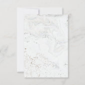 Calligrafie Trouwantwoord | Goud RSVP Kaartje (Achterkant)