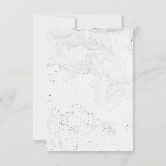 Calligrafie Trouwantwoord | Goud RSVP Kaartje (Achterkant)