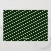 Calligrafie Twee foto's gestript op kerst met coll Folie Feestdagenkaart (Achterkant)