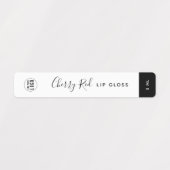 Calligrafie Uitbewerkbare kleuren Contrast Product Labels (Design 1)