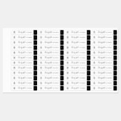 Calligrafie Uitbewerkbare kleuren Contrast Product Labels (Vel)