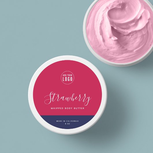 Calligrafie Uitbewerkbare kleuren Contrast Product Ronde Sticker