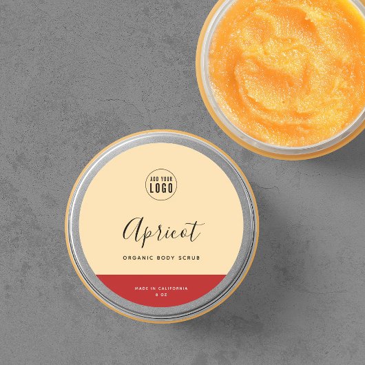 Calligrafie Uitbewerkbare kleuren Contrast Product Ronde Sticker