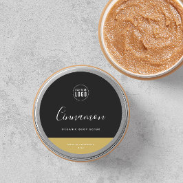 Calligrafie Uitbewerkbare kleuren Contrast Product Ronde Sticker