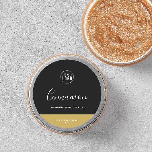 Calligrafie Uitbewerkbare kleuren Contrast Product Ronde Sticker