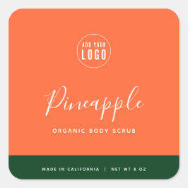 Calligrafie Uitbewerkbare kleuren Contrast Product Vierkante Sticker