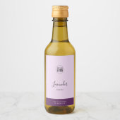 Calligrafie Uitbewerkbare kleuren Contrast Product Wijn Etiket (Voorkant)