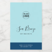 Calligrafie Uitbewerkbare kleuren Contrast Product Wijn Etiket (Enkel label)