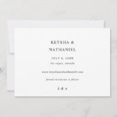 Calligrafie Uno Photo Save the Date (Achterkant)