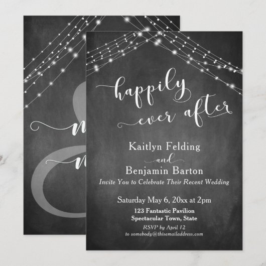 Calligrafie van chromatografieborden vindt gelukki kaart (Voorkant / Achterkant)