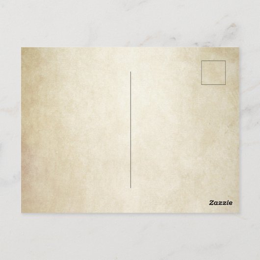 Calligrafie van gelakt initiaal pereninsect briefkaart (Achterkant)