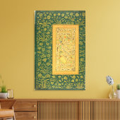 Calligrafie van Mir Ali van Herat, met een Mughal- Canvas Afdruk (Insitu (Woonkamer))