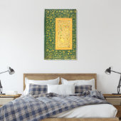 Calligrafie van Mir Ali van Herat, met een Mughal- Canvas Afdruk (Insitu (Slaapkamer))