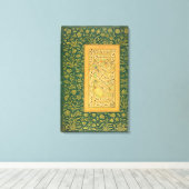 Calligrafie van Mir Ali van Herat, met een Mughal- Canvas Afdruk (Insitu (Houten vloer))