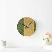 Calligrafie van Mir Ali van Herat, met een Mughal- Ronde Klok (Huis)