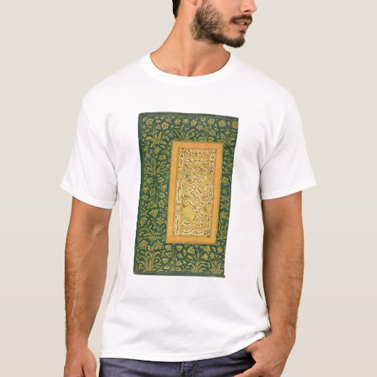 Calligrafie van Mir Ali van Herat, met een Mughal- T-shirt (Voorkant)