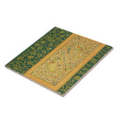 Calligrafie van Mir Ali van Herat, met een Mughal- Tegeltje (Zijkant)