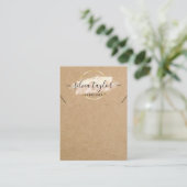 Calligrafie Verdien Ketting display card Visitekaartje (Staand voorkant)