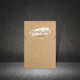 Calligrafie Verdien Ketting display card Visitekaartje