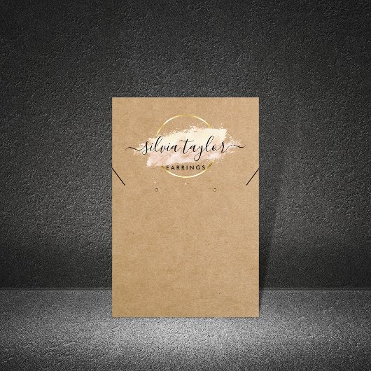 Calligrafie Verdien Ketting display card Visitekaartje