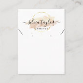 Calligrafie Verdien Ketting display card Visitekaartje (Voorkant)