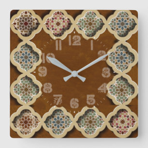 Calligrafie Vierkante Klok