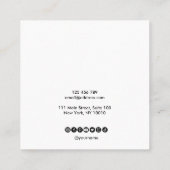 Calligrafie Visitekaartje voor kunsthuurder (Achterkant)