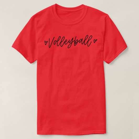 Calligrafie Volleyball T-shirt (Design voorkant)