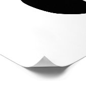 Calligrafie voor de Japanse Word Samurai in Kanji Poster (Hoek)