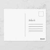 Calligrafie we hebben een huwelijkskoppel foto briefkaart (Achterkant)