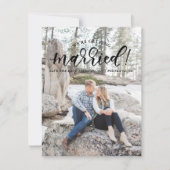 Calligrafie We worden getrouwd met Save the Date (Voorkant)