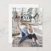 Calligrafie We worden getrouwd met Save the Date (Voorkant / Achterkant)