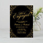 Calligrafie We zijn een Betongen Partij Folie Uitnodiging (Staand Voorkant)